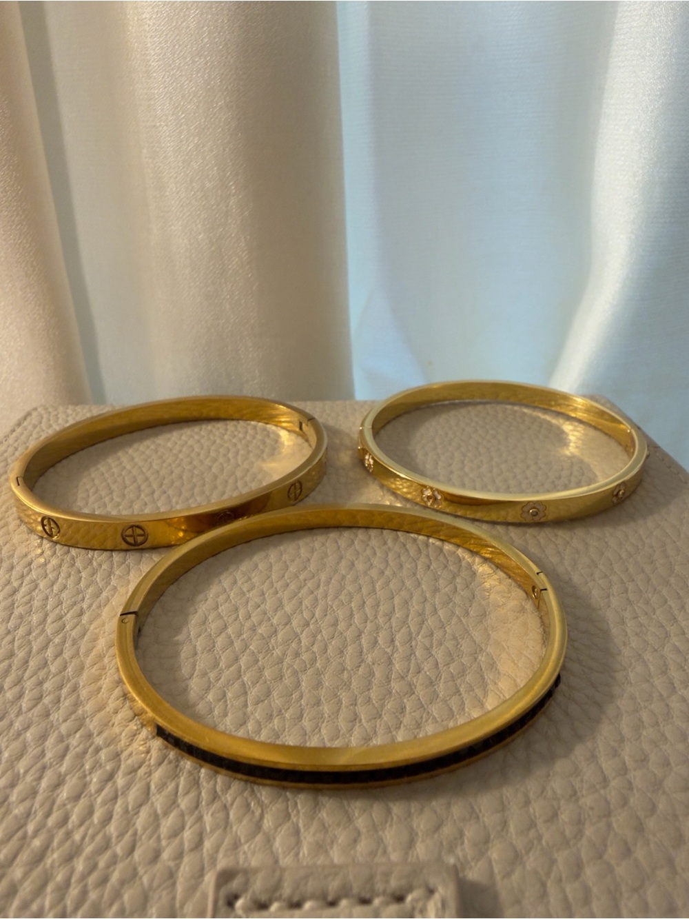 Bundle of 3 Gold Tone Bangles
